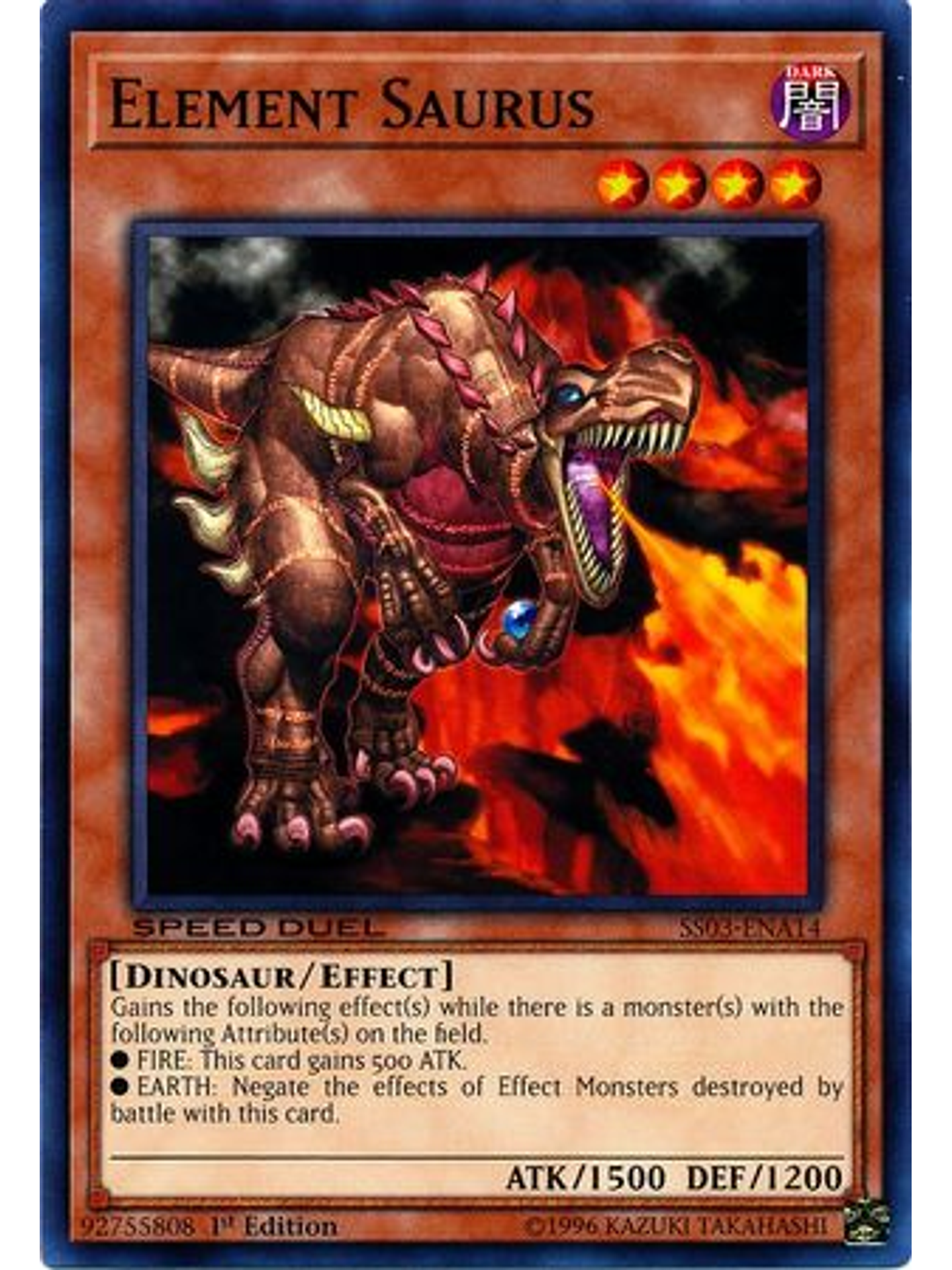 Element Saurus - SS03-ENA14 - Common 1st Edition 1