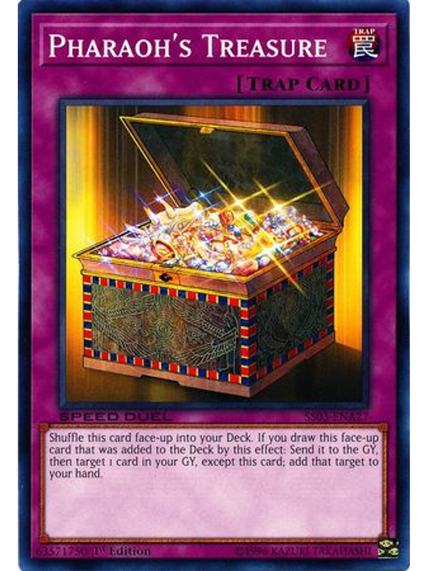 Pharaoh's Treasure - SS03-ENA27 - Common 1st Edition 1