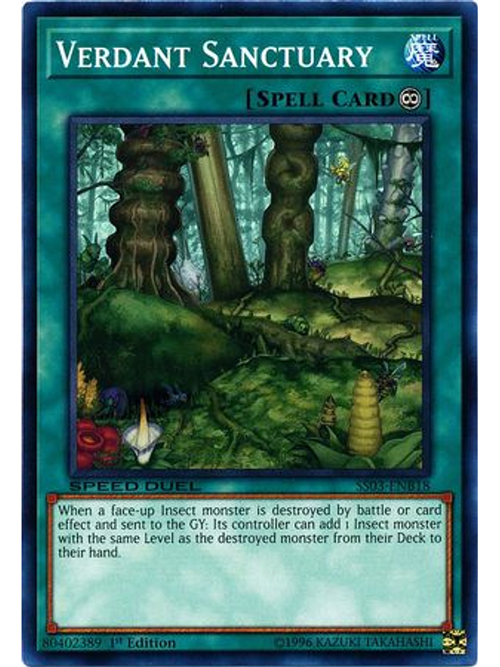 Verdant Sanctuary - SS03-ENB18 - Common 1st Edition 1