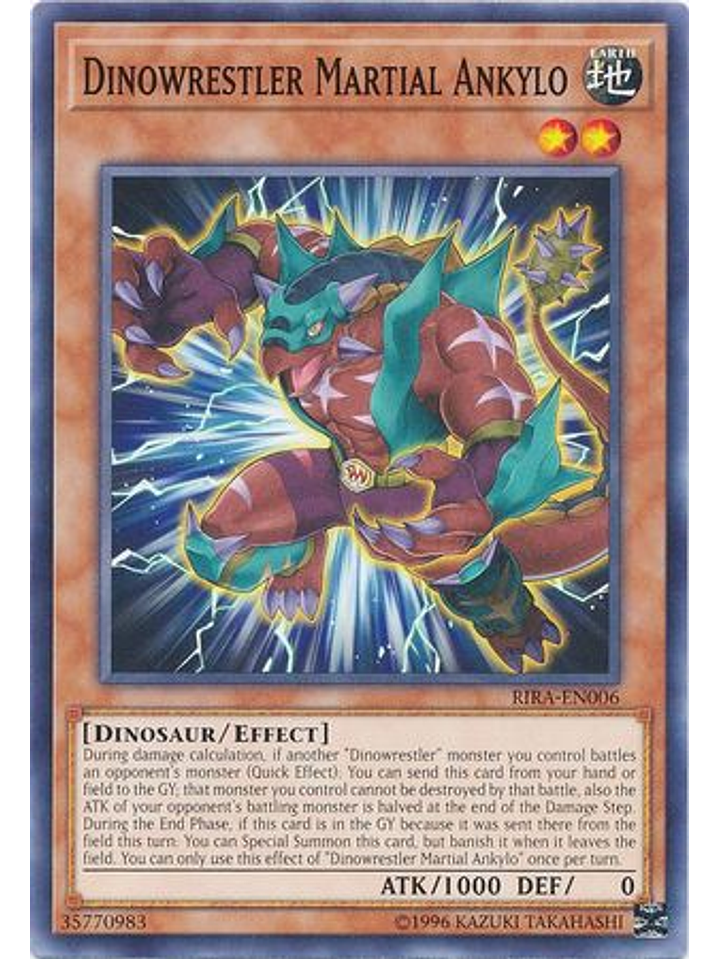 Dinowrestler Martial Ankylo - RIRA-EN006 - Common Unlimited 1