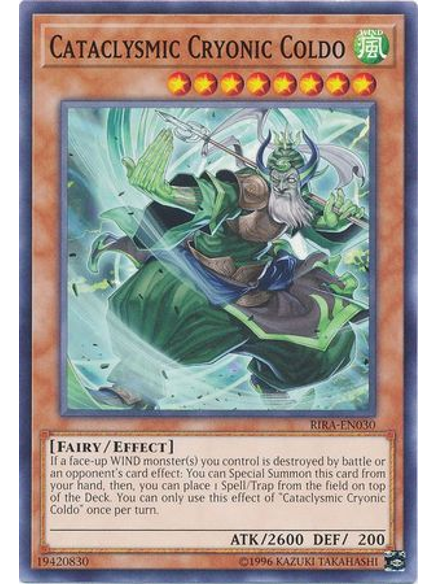 Cataclysmic Cryonic Coldo - RIRA-EN030 - Common Unlimited 1