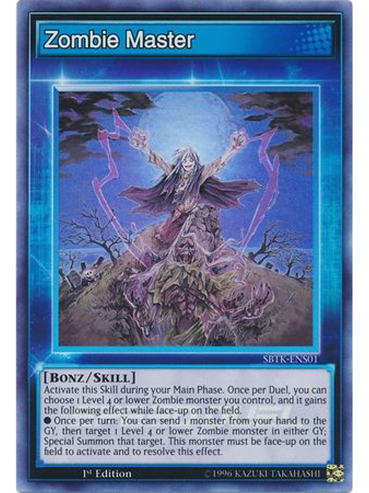 Zombie Master - SBTK-ENS01 - Super Rare 1st Edition 1