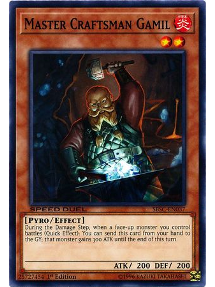 Master Craftsman Gamil - SBSC-EN037 - Common 1st Edition 1