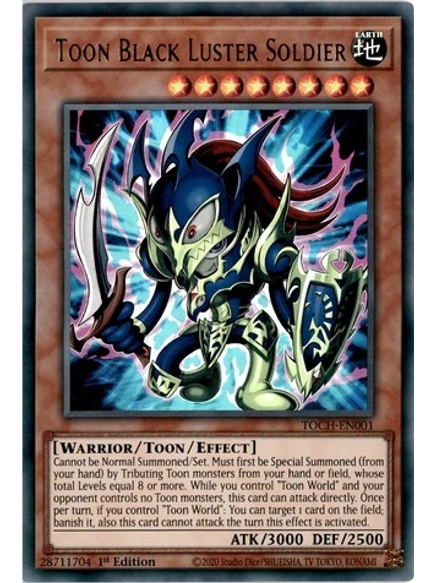 Toon Black Luster Soldier - TOCH-EN001 - Ultra Rare 1st Edition 1