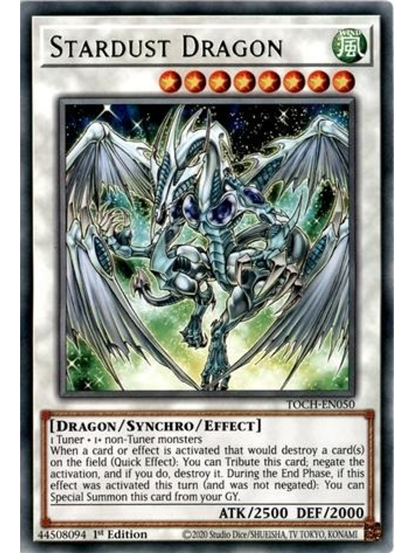 Stardust Dragon - TOCH-EN050 - Collectors Rare 1st Edition 1