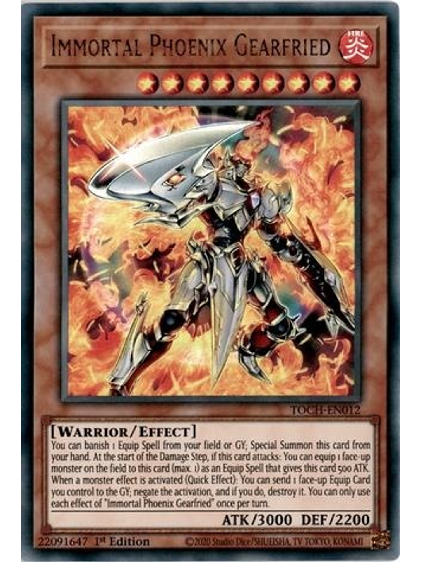 Immortal Phoenix Gearfried - TOCH-EN012 - Ultra Rare 1st Edition 1