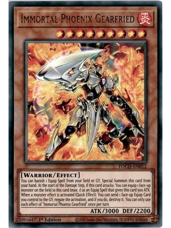 Immortal Phoenix Gearfried - TOCH-EN012 - Ultra Rare 1st Edition 1