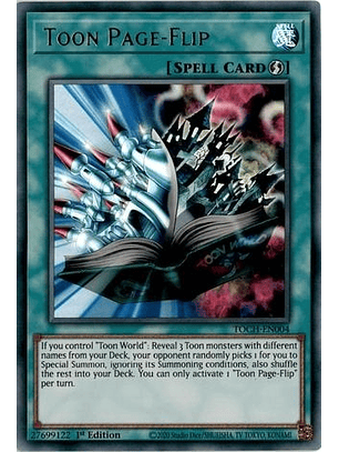 Toon Page-Flip - TOCH-EN004 - Ultra Rare 1st Edition