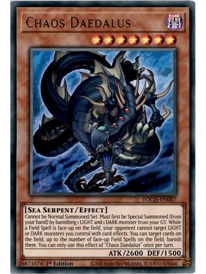 Chaos Daedalus - TOCH-EN007 - Ultra Rare 1st Edition 1