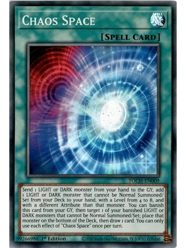 Chaos Space - TOCH-EN009 - Super Rare 1st Edition 1