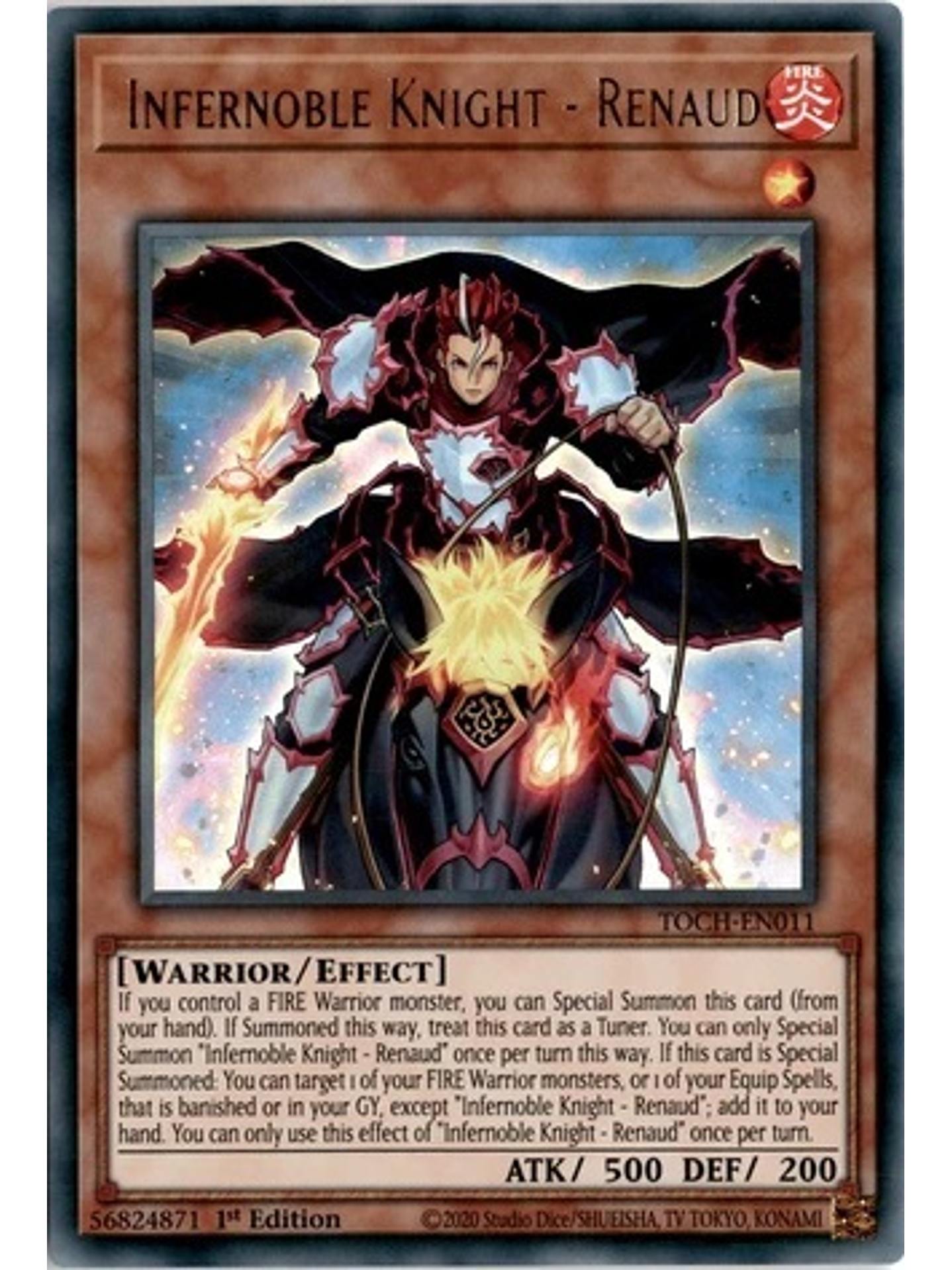Infernoble Knight - Renaud - TOCH-EN011 - Ultra Rare 1st Edition 1
