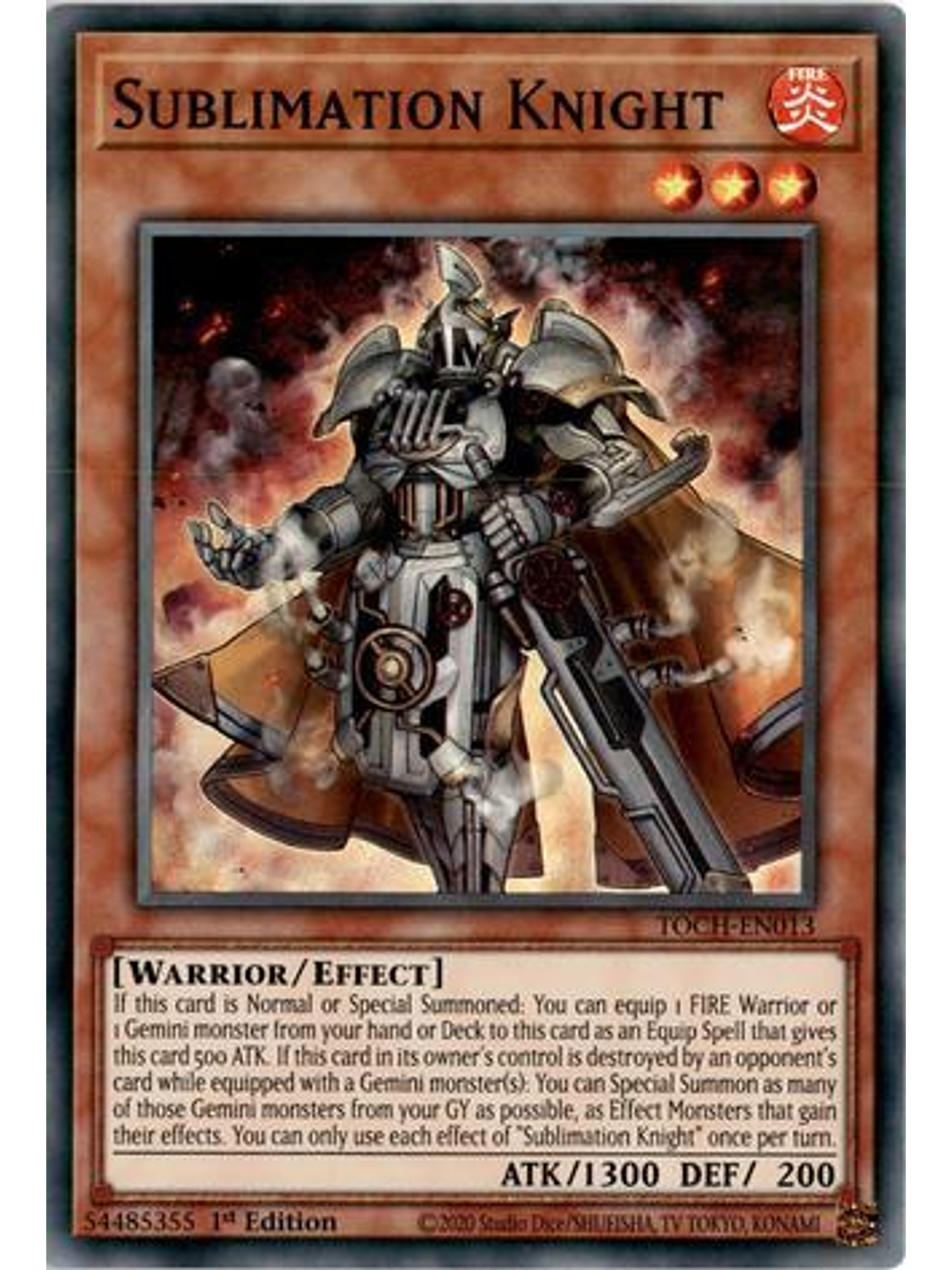 Sublimation Knight - TOCH-EN013 - Super Rare 1st Edition 1