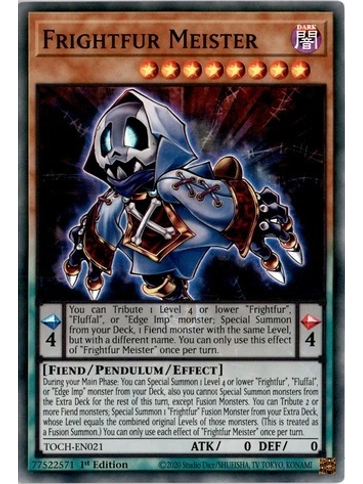 Frightfur Meister - TOCH-EN021 - Super Rare 1st Edition 1