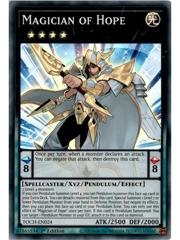 Magician of Hope - TOCH-EN024 - Super Rare 1st Edition 1