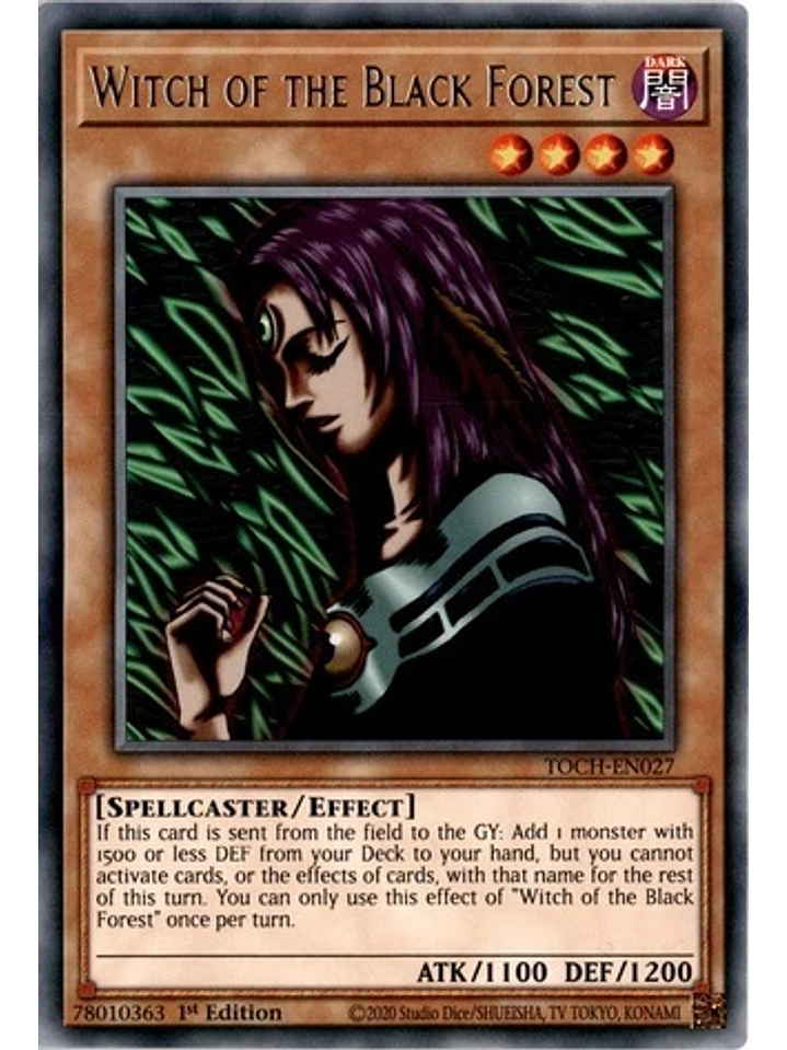 Witch of the Black Forest - TOCH-EN027 - Rare 1st Edition 1