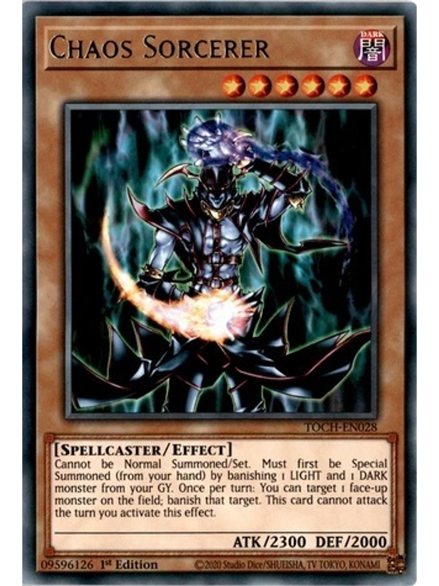 Chaos Sorcerer - TOCH-EN028 - Rare 1st Edition 1