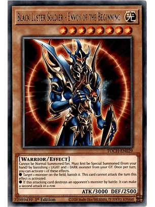 Black Luster Soldier - Envoy of the Beginning - TOCH-EN029 - Rare 1st Edition