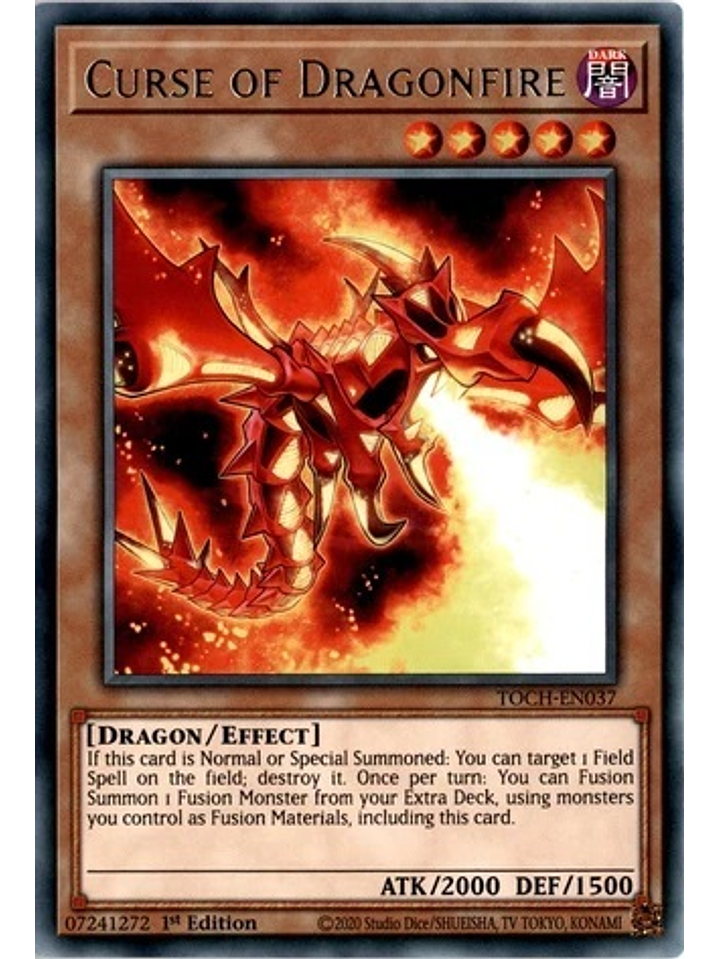 Curse of Dragonfire - TOCH-EN037 - Rare 1st Edition 1