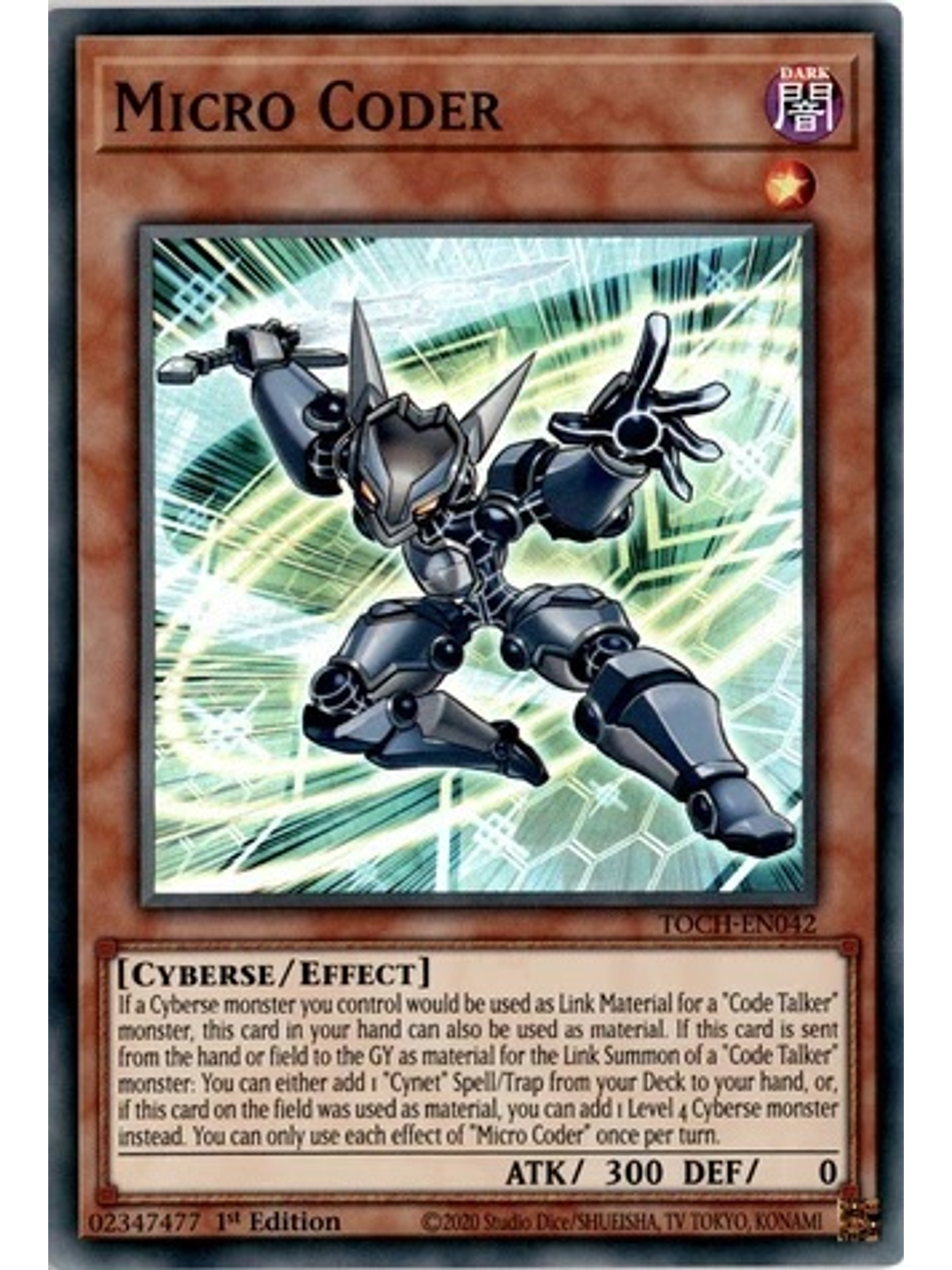 Micro Coder - TOCH-EN042 - Super Rare 1st Edition 1