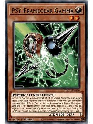 PSY-Framegear Gamma - TOCH-EN036 - Rare 1st Edition