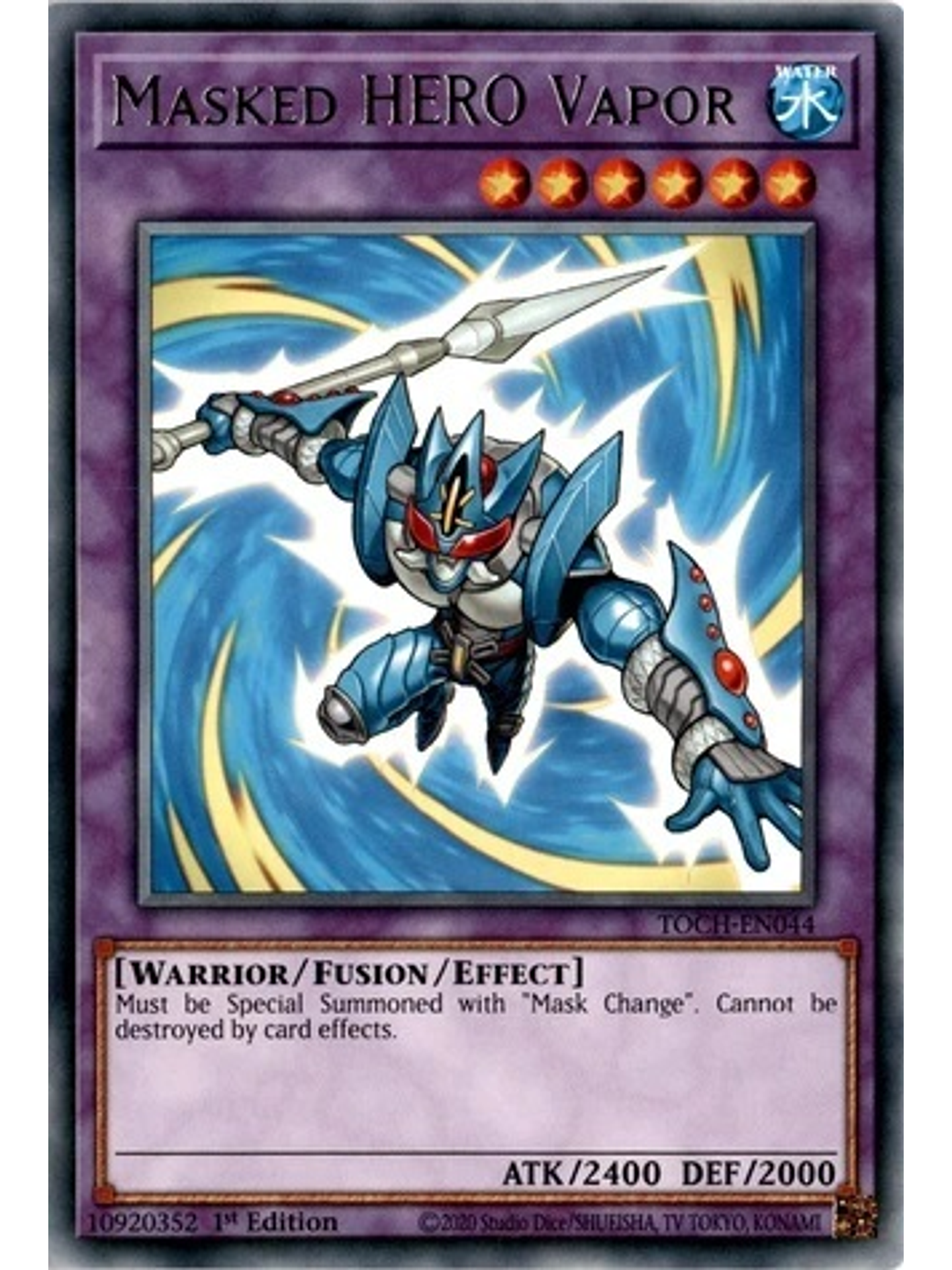 Masked HERO Vapor - TOCH-EN044 - Rare 1st Edition 1