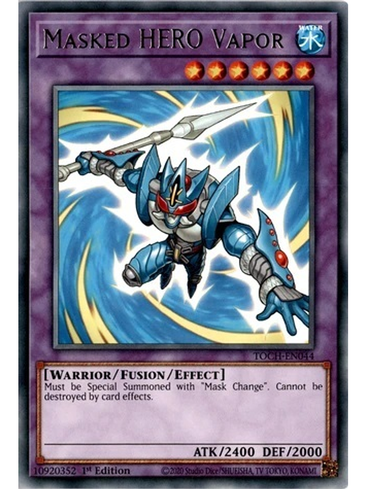 Masked HERO Vapor - TOCH-EN044 - Rare 1st Edition 1