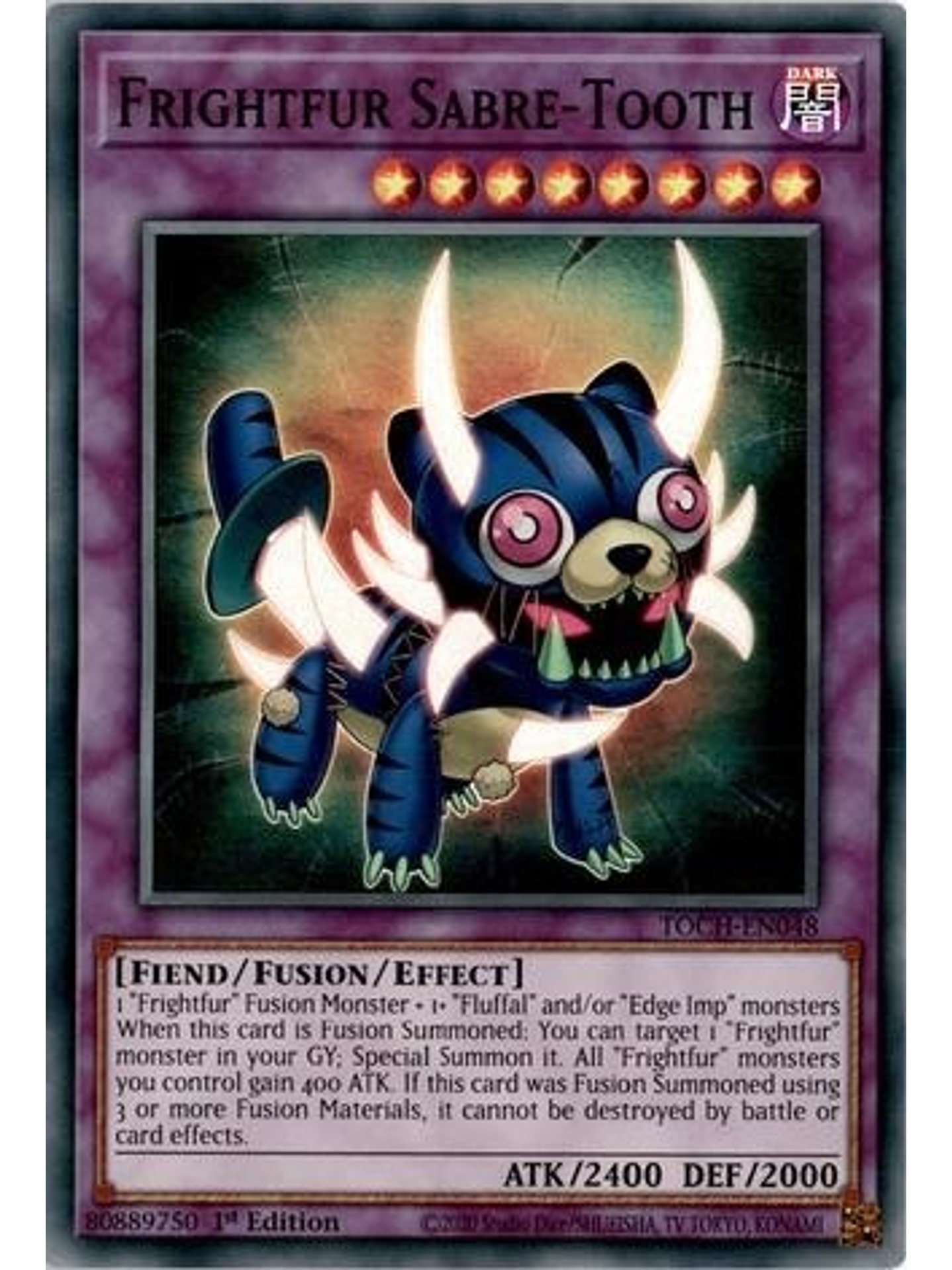 Frightfur Sabre-Tooth - TOCH-EN048 - Super Rare 1st Edition 1