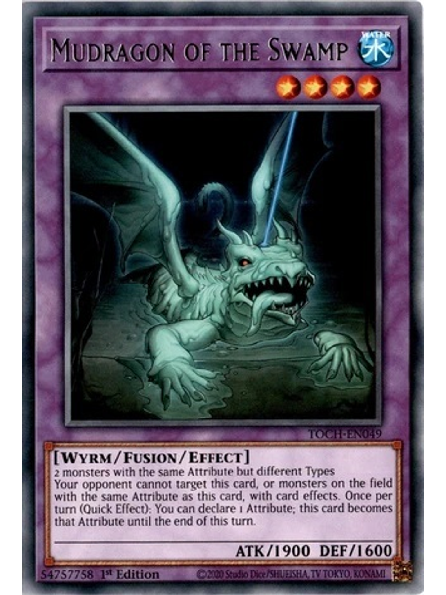 Mudragon of the Swamp - TOCH-EN049 - Rare 1st Edition 1