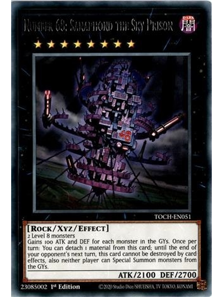 Number 68: Sanaphond the Sky Prison - TOCH-EN051 - Rare 1st Edition 1