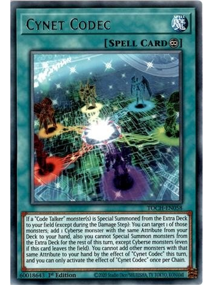 Cynet Codec - TOCH-EN058 - Rare 1st Edition 1