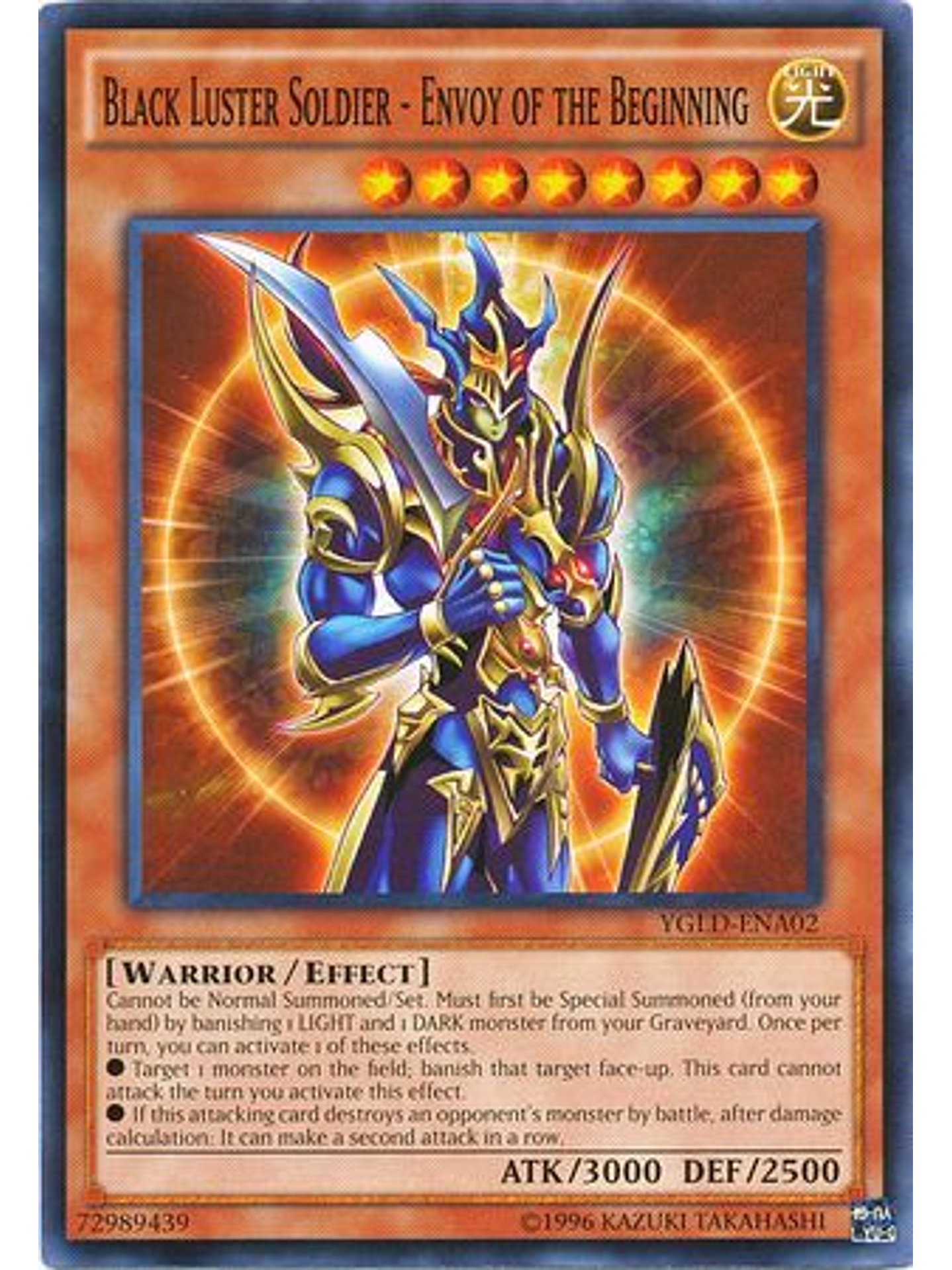 Black Luster Soldier - Envoy of the Beginning - YGLD-ENA02 - Common Unlimited 1