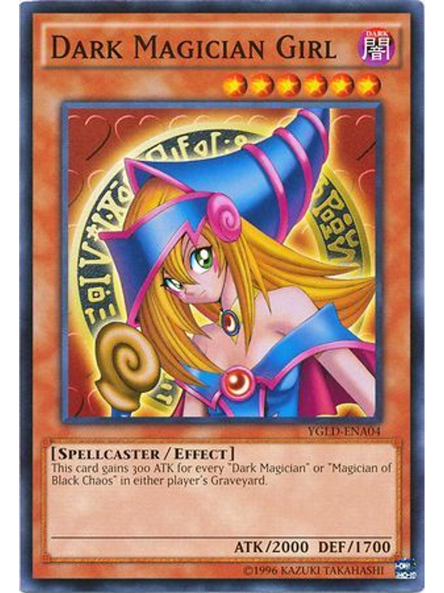 Dark Magician Girl - YGLD-ENA04 - Common Unlimited 1