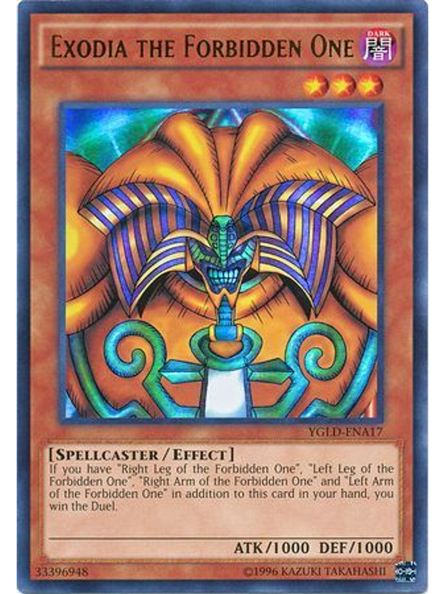 Exodia the Forbidden One - YGLD-ENA17 - Ultra Rare Unlimited 1