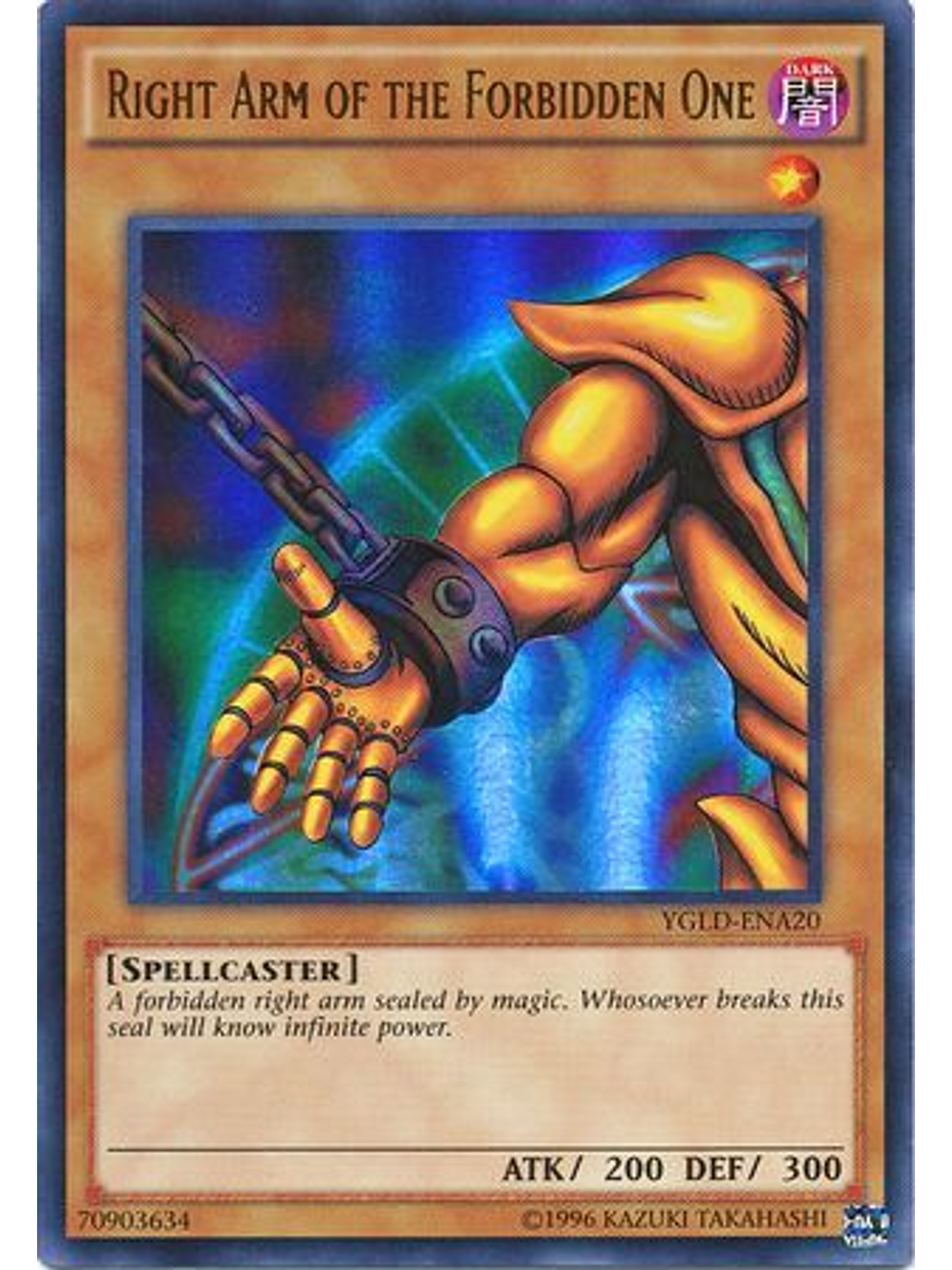 Right Arm of the Forbidden One - YGLD-ENA20 - Ultra Rare Unlimited 1