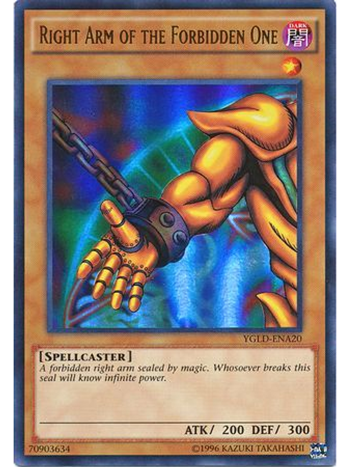 Right Arm of the Forbidden One - YGLD-ENA20 - Ultra Rare Unlimited 1