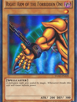 Right Arm of the Forbidden One - YGLD-ENA20 - Ultra Rare Unlimited