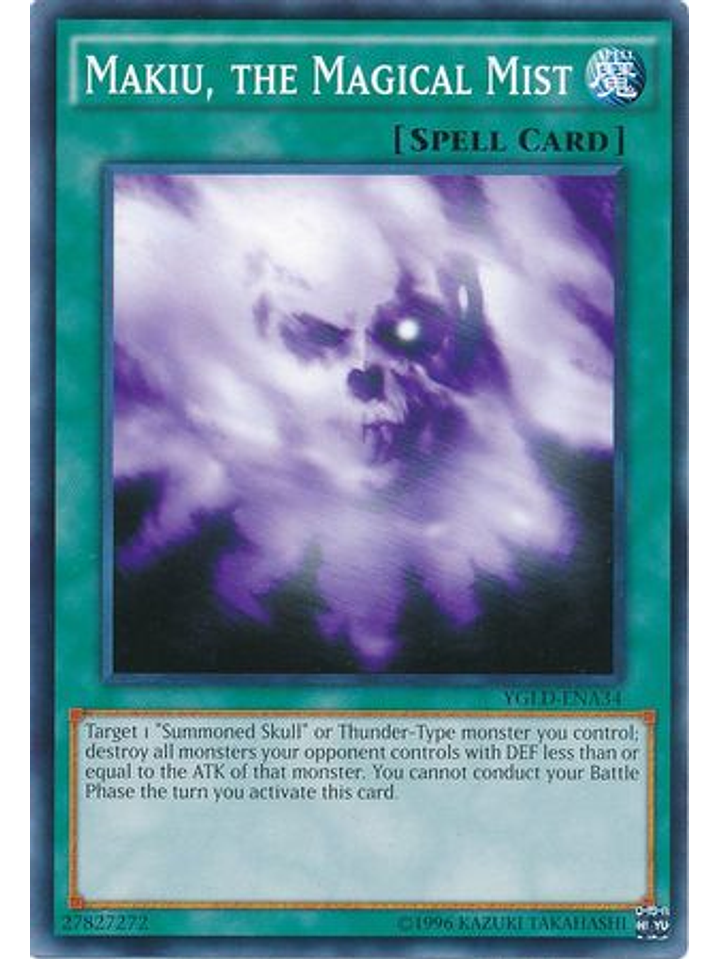 Makiu, the Magical Mist - YGLD-ENA34 - Common Unlimited 1