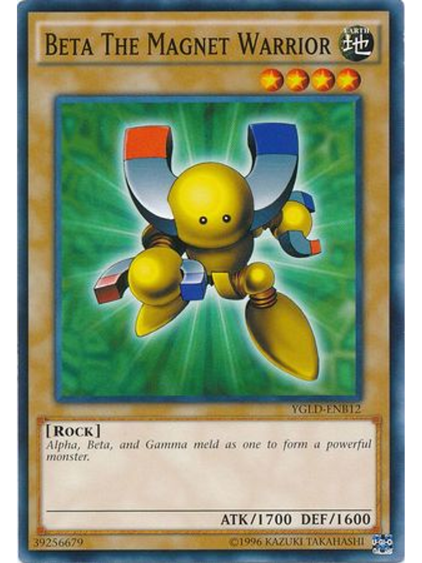 Beta The Magnet Warrior - YGLD-ENB12 - Common Unlimited 1