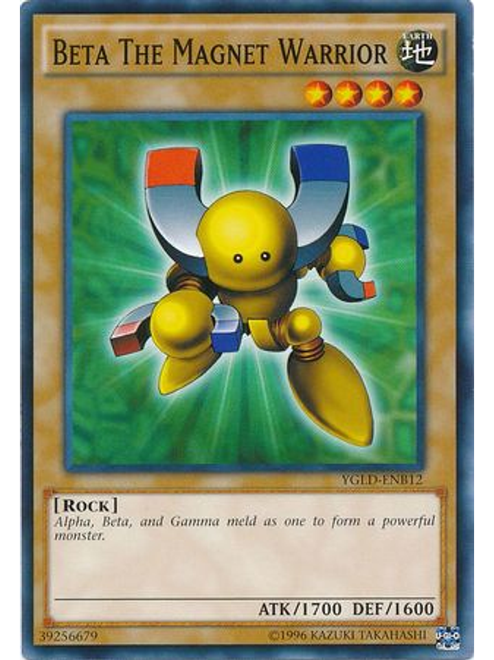 Beta The Magnet Warrior - YGLD-ENB12 - Common Unlimited 1