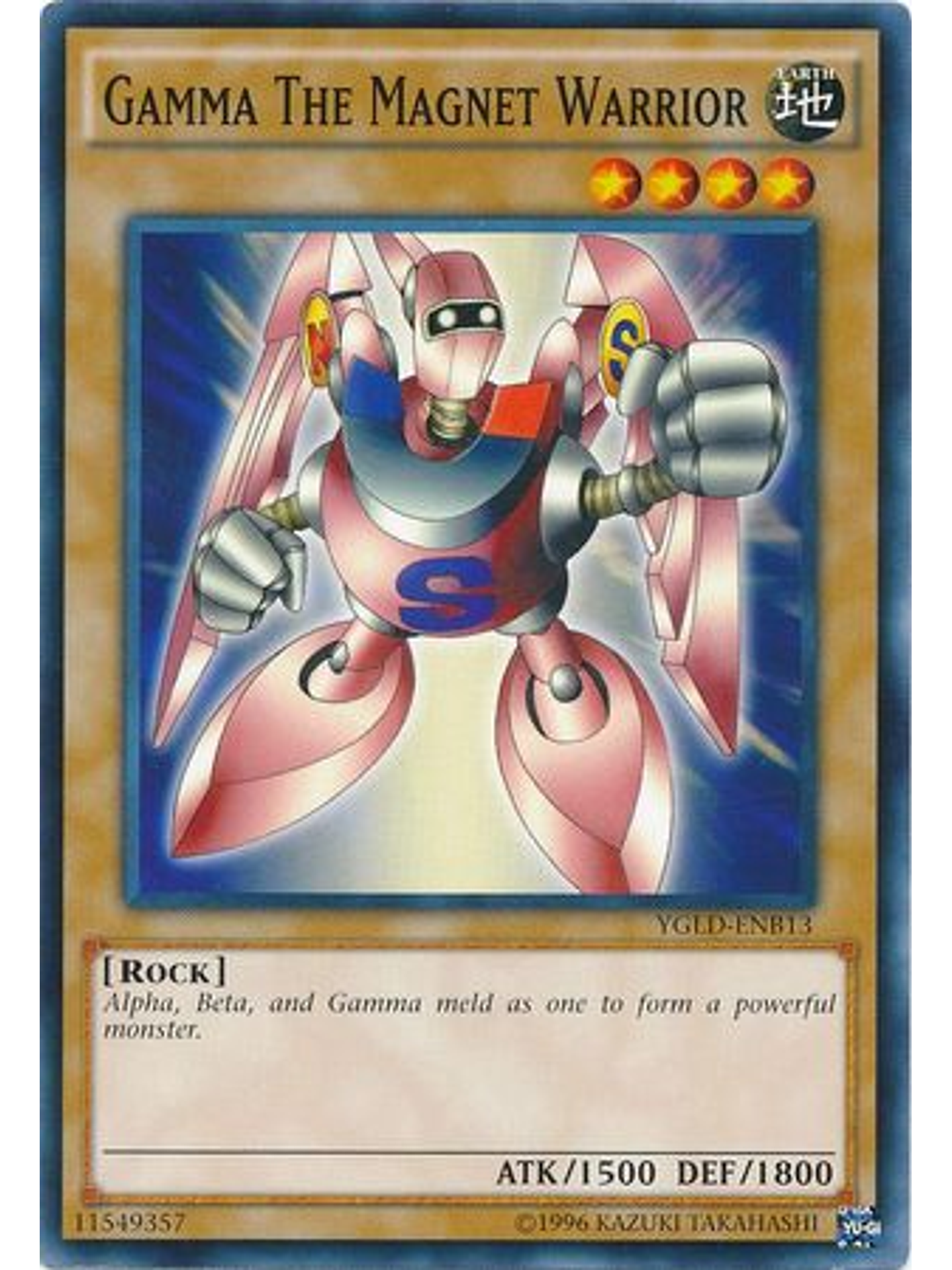 Gamma The Magnet Warrior - YGLD-ENB13 - Common Unlimited 1