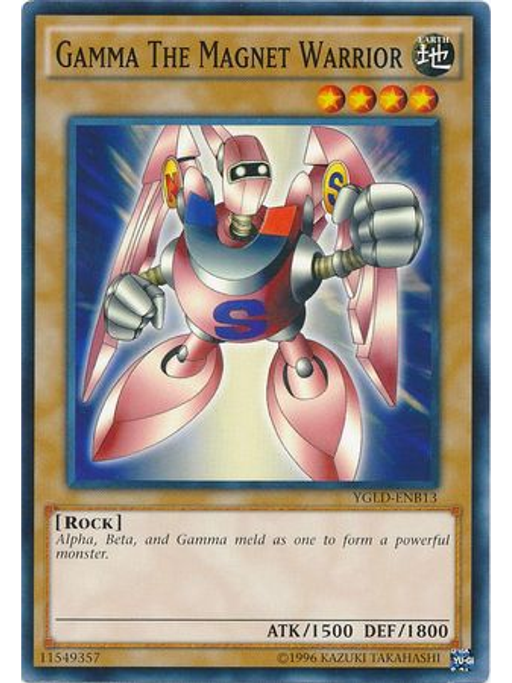 Gamma The Magnet Warrior - YGLD-ENB13 - Common Unlimited 1