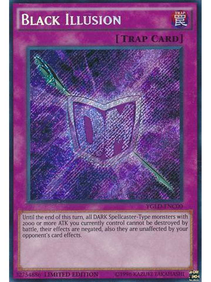 Black Illusion - YGLD-ENC00 - Secret Rare Limited Edition 1