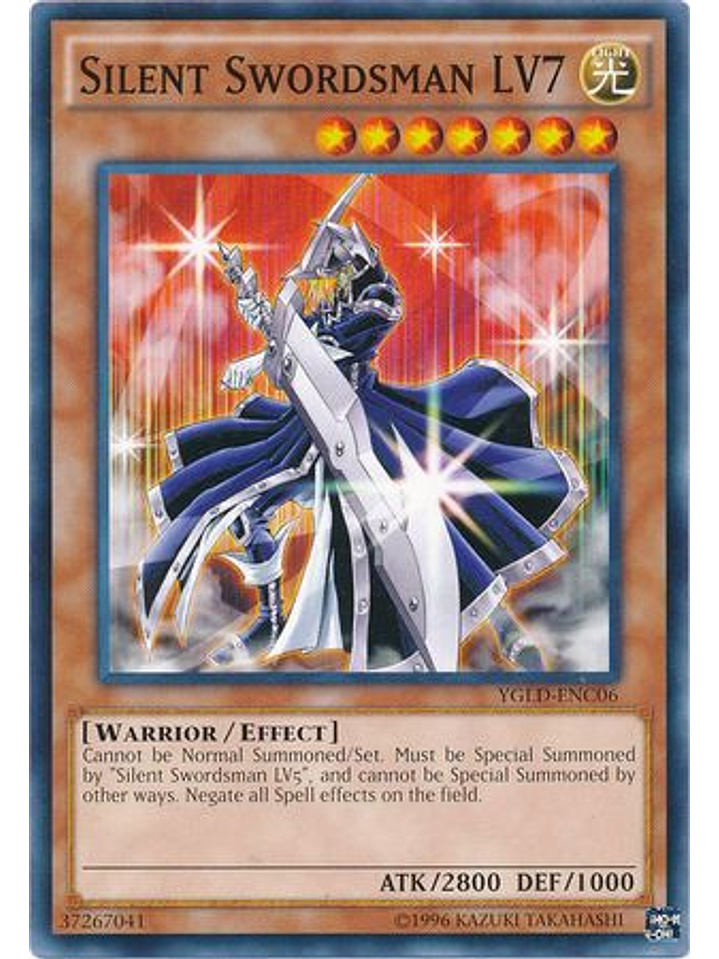 Silent Swordsman LV7 - YGLD-ENC06 - Common Unlimited 1