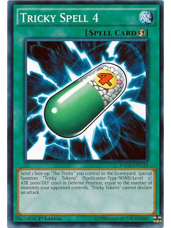 Tricky Spell 4 - YGLD-ENC33 - Common Unlimited 1