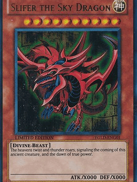 Slifer the Sky Dragon - YGLD-ENG01 - Ultra Rare Limited Edition
