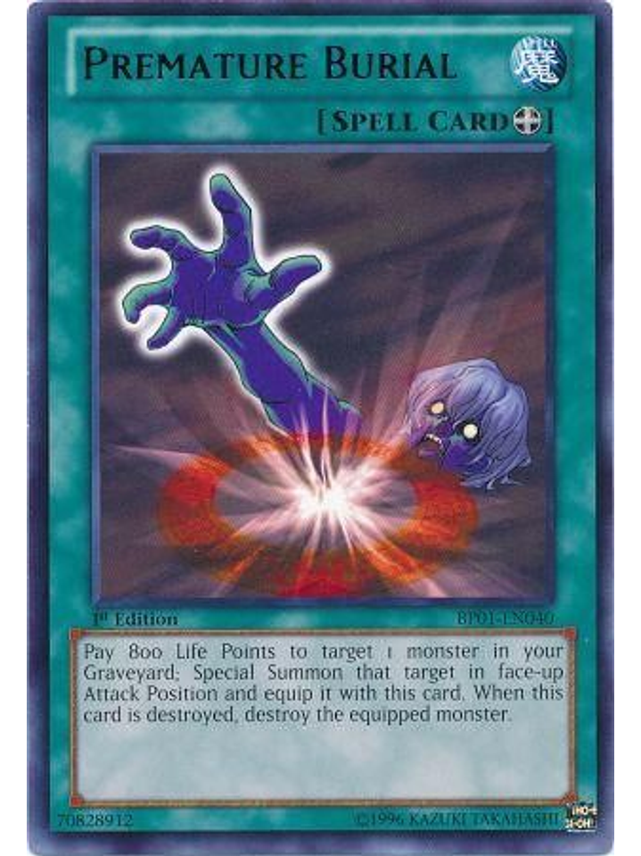 Premature Burial - BP01-EN040 - Rare 1st Edition 1