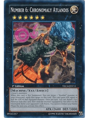 Number 6: Chronomaly Atlandis - YS13-ENV11 - Common 1st Edition