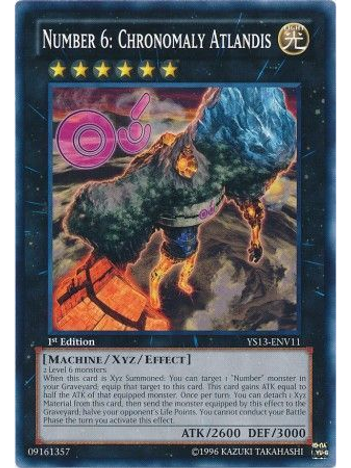 Number 6: Chronomaly Atlandis - YS13-ENV11 - Common 1st Edition 1