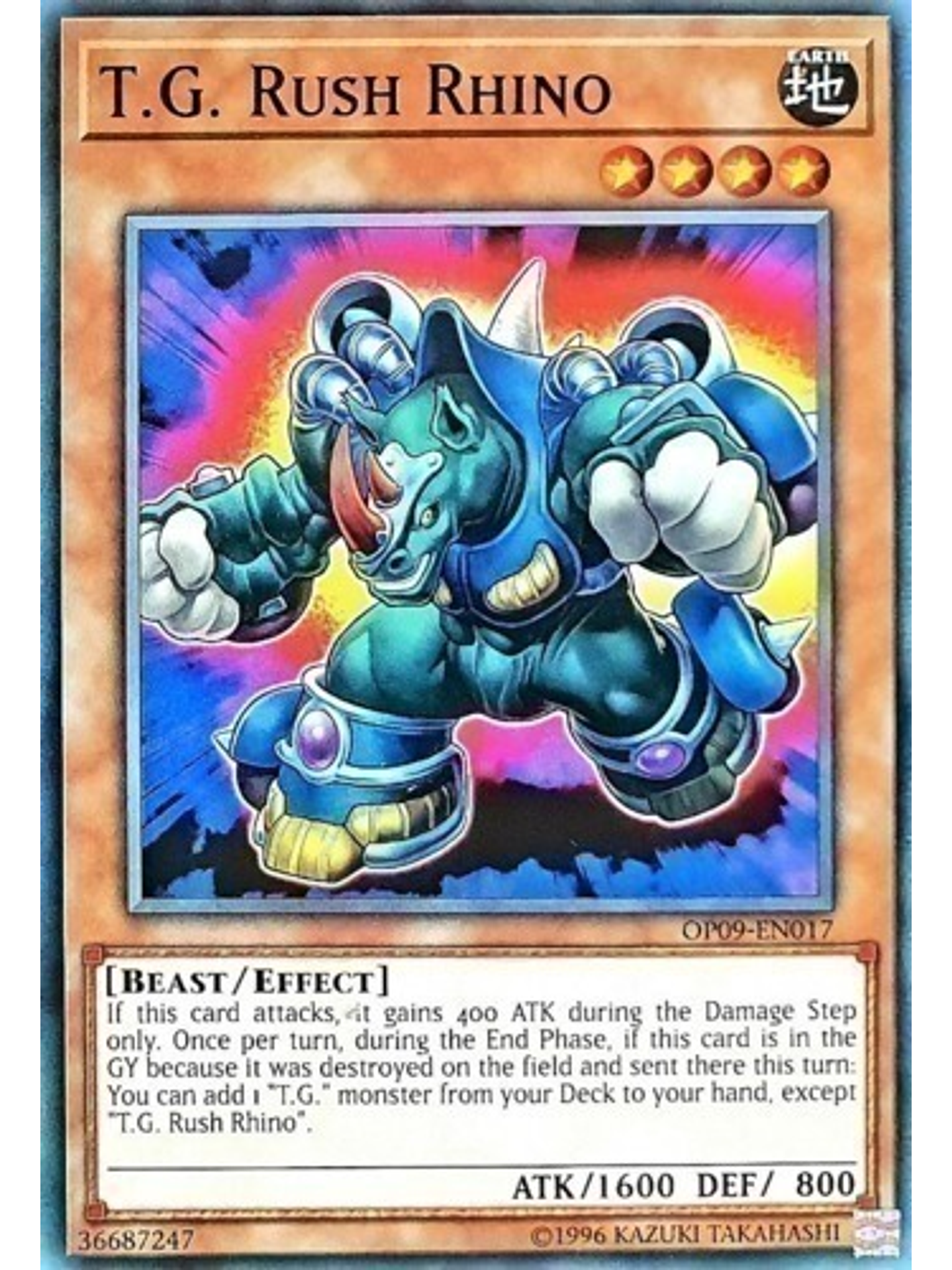 T.G. Rush Rhino - OP09-EN017 - Common 1