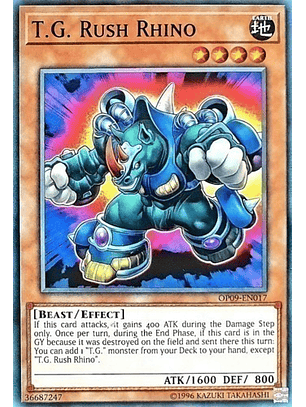 T.G. Rush Rhino - OP09-EN017 - Common